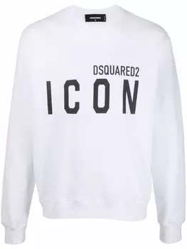 Толстовка Icon из джерси Dsquared2, белый