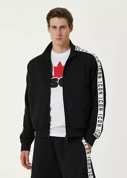 Толстовка icon в черную полоску с детальной отделкой Dsquared2