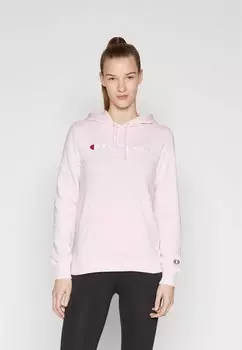 Толстовка ICONS HOODED LARGE LOGO Champion, цвет pink