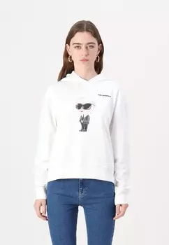 Толстовка IKON AQUARELLE HOODIE KARL LAGERFELD, белый