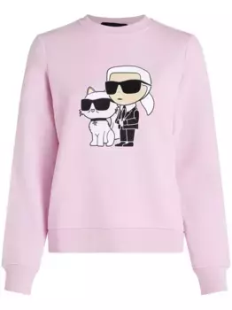 Толстовка Ikon Karl & Choupette KARL LAGERFELD, розовый