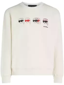 Толстовка Ikon с графичным принтом KARL LAGERFELD, нейтральный