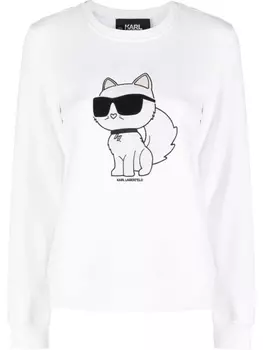 Толстовка Ikonik 2.0 Choupette Karl Lagerfeld, белый