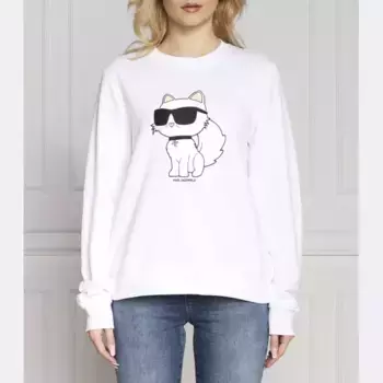Толстовка ikonik 2.0 Choupette стандартного кроя Karl Lagerfeld, белый