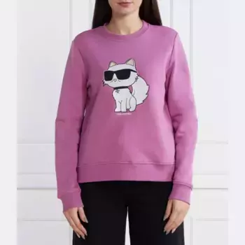 Толстовка ikonik 2.0 Choupette стандартного кроя Karl Lagerfeld, фиолетовый