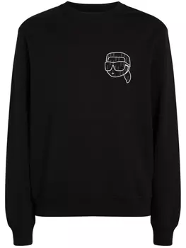 Толстовка Ikonik 2.0 с монограммой Karl Lagerfeld, черный