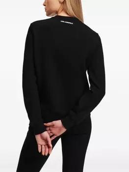 Толстовка Ikonik 2.0 со стразами Karl Lagerfeld, черный