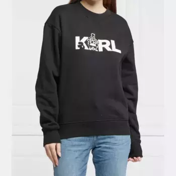 Толстовка Ikonik Animal Sweat стандартного кроя Karl Lagerfeld, черный