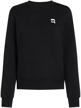 Толстовка Ikonik Patch Karl Lagerfeld, черный