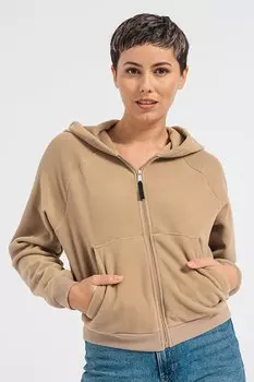 Толстовка Ilsa с короткими рукавами реглан Vero Moda, коричневый