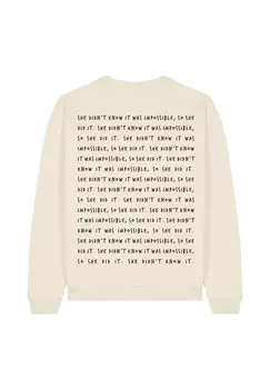 Толстовка IMPOSSIBLE BACK PRINT UNISEX Mira Paris, кремовый