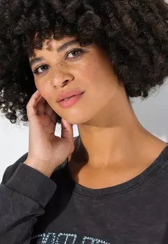 Толстовка IN LOOSE FIT WITH DECORATIVE Angel of Style, серый