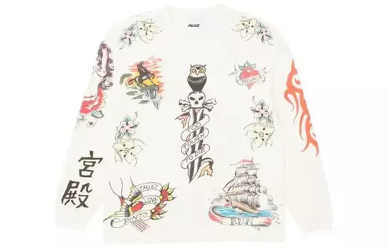 Толстовка Inky Longsleeve PALACE, белый