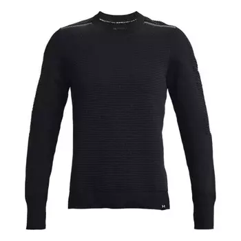 Толстовка intelliknit run sweater 'black' Under Armour, черный