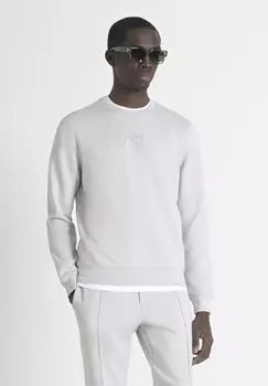 Толстовка INTERLOCK WITH FOAM LOGO PRINT Antony Morato, светло-серый