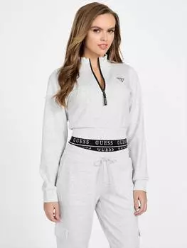 Толстовка Irene с застежкой-молнией на половину длины Guess Factory, цвет winter dawn heather