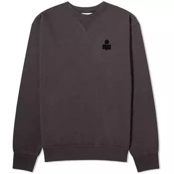 Толстовка Isabel Marant Mike Small Logo, цвет Faded Black