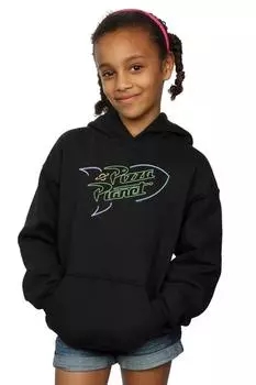 Толстовка «История игрушек» с неоновым рисунком «Планета пиццы» Disney, черный