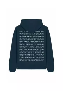 Толстовка IT WAS ALL A DREAM BACK PRINT HEAVYWEIGHT - Hoodie Mira Paris, темно-синий
