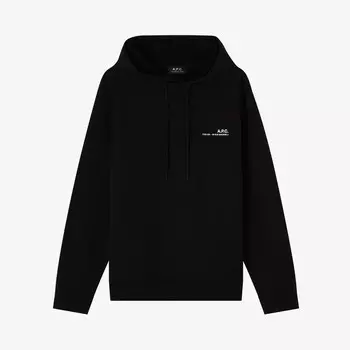 Толстовка Item Logo Hoodie 'Black' A.P.C., черный