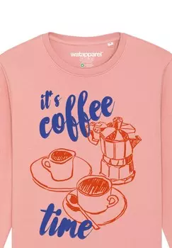 Толстовка ITS COFFEE TIME watapparel, светло-розовый