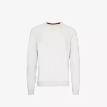 Толстовка из эластичного джерси с фирменной нашивкой Paul Smith, белый