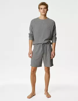 Толстовка из чистого хлопка для домашней одежды Marks & Spencer