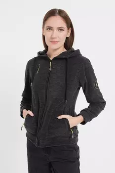 Толстовка из двенадцати флиса с карманами Geo Norway, черный