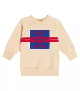 Толстовка из джерси baby interlocking g Gucci Kids, мультиколор