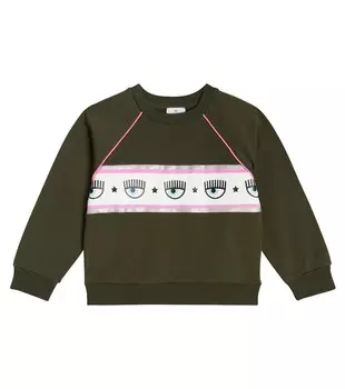 Толстовка из джерси из коллаборации с Chiara Ferragni Monnalisa, зеленый