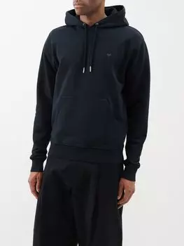 Толстовка из джерси из органического хлопка с логотипом ami de cur AMI, черный