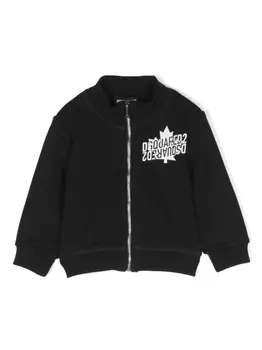 Толстовка из джерси с логотипом Dsquared2 Kids, черный
