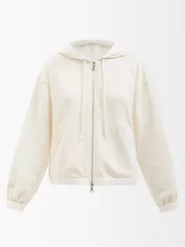Толстовка из джерси с отделкой ракушками Moncler, бежевый