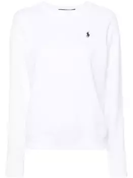 Толстовка из джерси с вышитым логотипом POLO RALPH LAUREN, белый