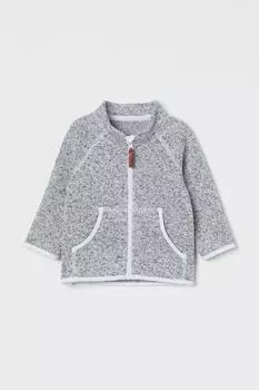 Толстовка из флиса H&amp;M, светло-серый меланж