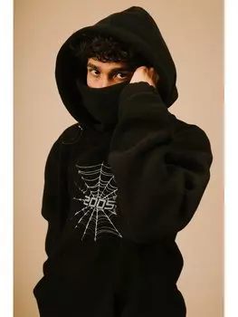 Толстовка из флиса оверсайз 2005, черный