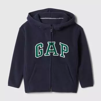 Толстовка из флиса с застежкой-молнией и вышитым логотипом Gap, синий