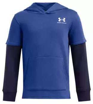 Толстовка из флисового джерси Under Armour для мальчиков Icon, цвет Tech Blue/Midnight Navy