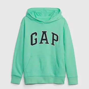 Толстовка из французского трикотажа с вышитым логотипом Gap, зеленый