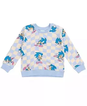 Толстовка из французской махровой ткани для девочек Sonic the Hedgehog от Little Kid to Big Kid Sega, фиолетовый