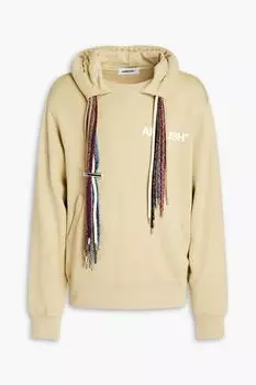 Толстовка из французской махровой ткани с принтом AMBUSH, бежевый