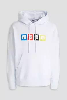 Толстовка из французской махровой ткани с принтом MSGM, белый