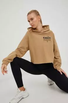 Толстовка из хлопка Diadora, бежевый