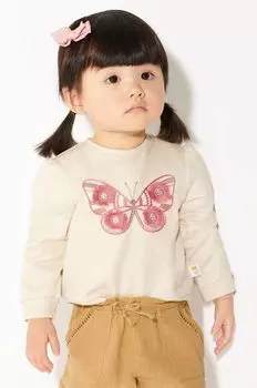 Толстовка из хлопка для новорожденных Mayoral, бежевый