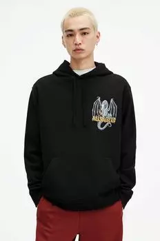 Толстовка из хлопка DRAGONSKULL AllSaints, черный