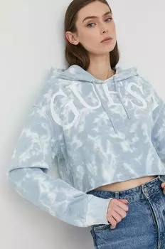 Толстовка из хлопка Guess, синий