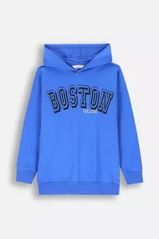 Толстовка из хлопка крокодила для мальчиков и девочек Coccodrillo, синий