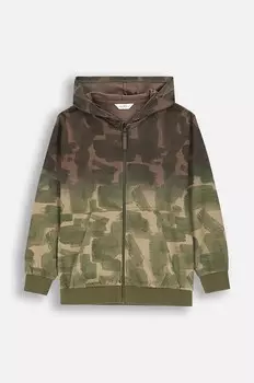 Толстовка из хлопка крокодила для мальчиков и девочек Coccodrillo, зеленый