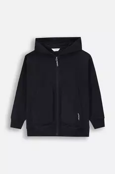 Толстовка из хлопка крокодила для мальчиков и девочек Coccodrillo, темно-синий