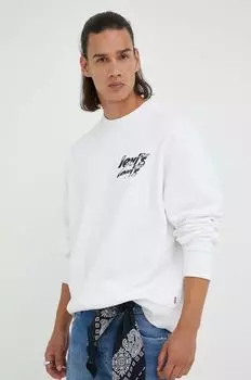 Толстовка из хлопка Levi's, белый